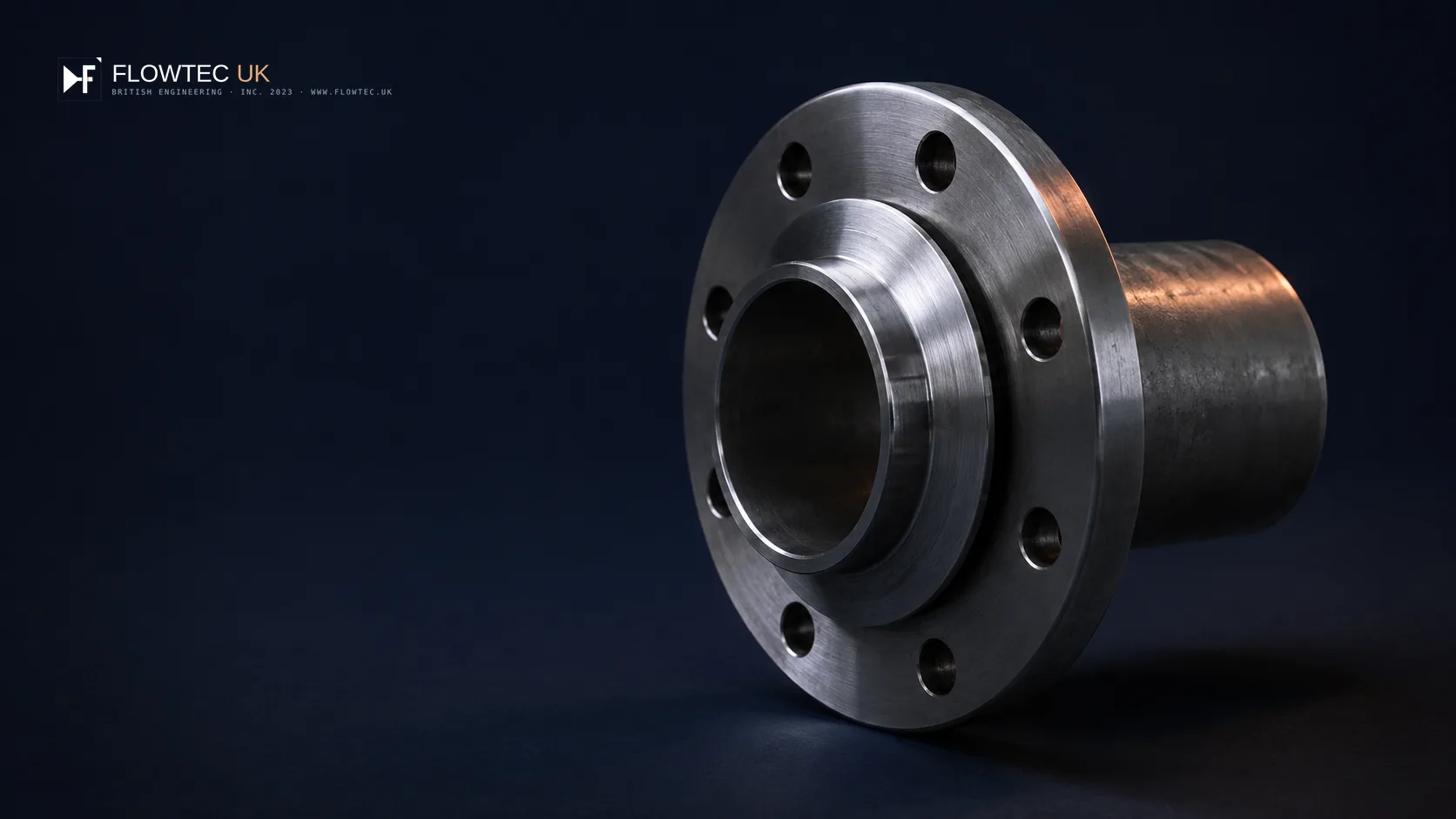 Lap-joint steel flange with stub end, two-piece assembly — representative product visual