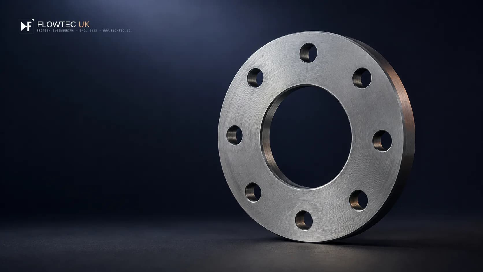 Flat plate steel flange, EN 1092-1 Type 01 style — representative product visual
